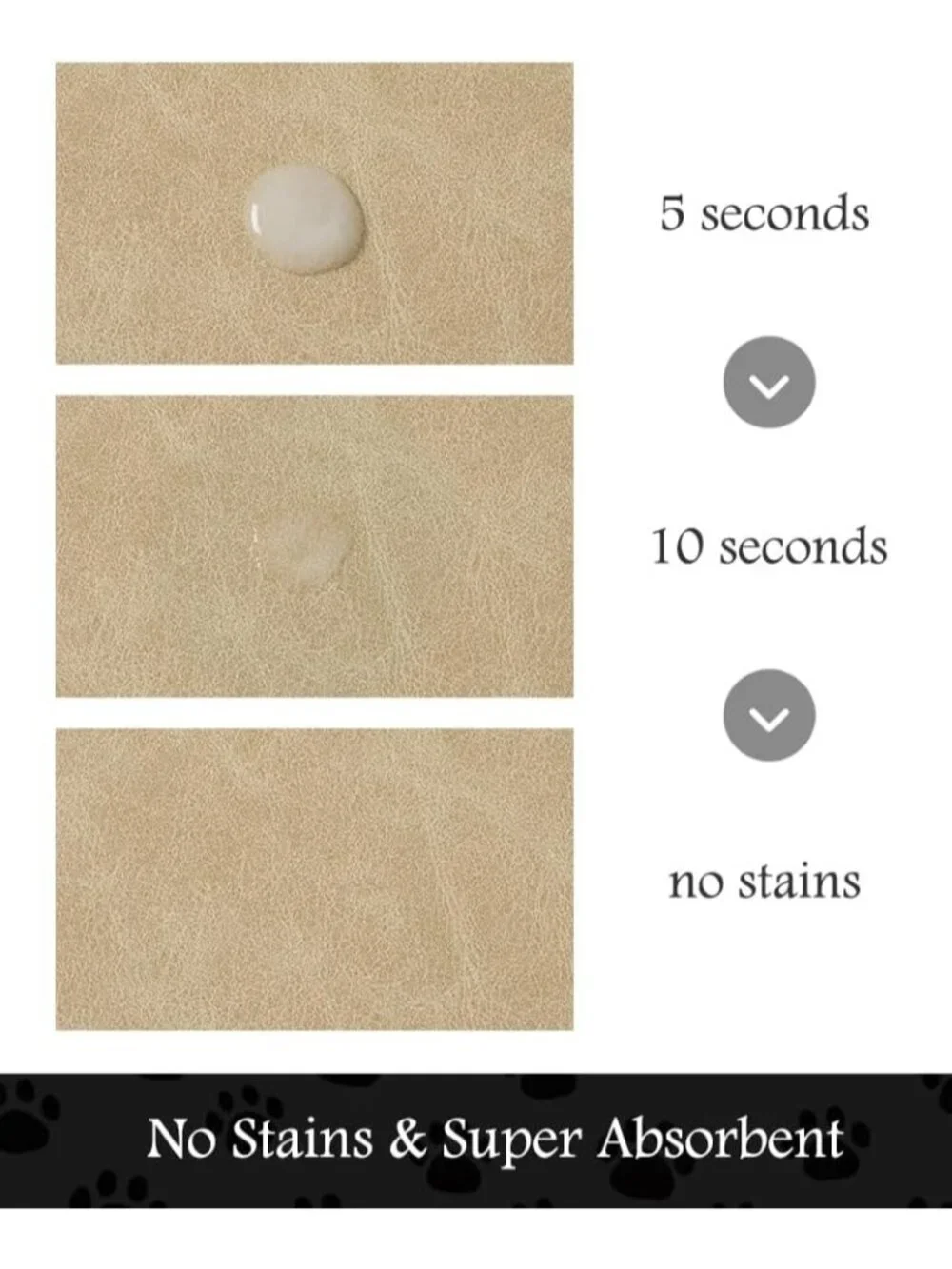 New Pet Feeding Mat Absorbent Dog Mat for Food & Water Bowl No Stains Quick Dry